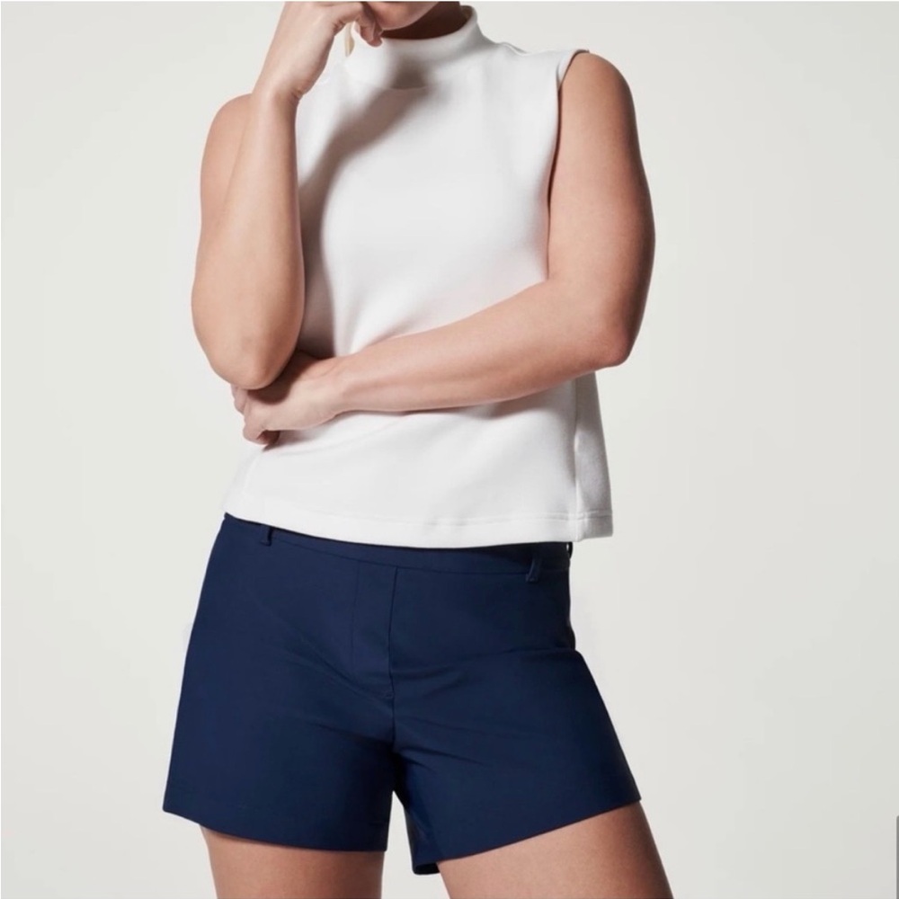 Spanx Sunshine 4” Shorts Navy Blue